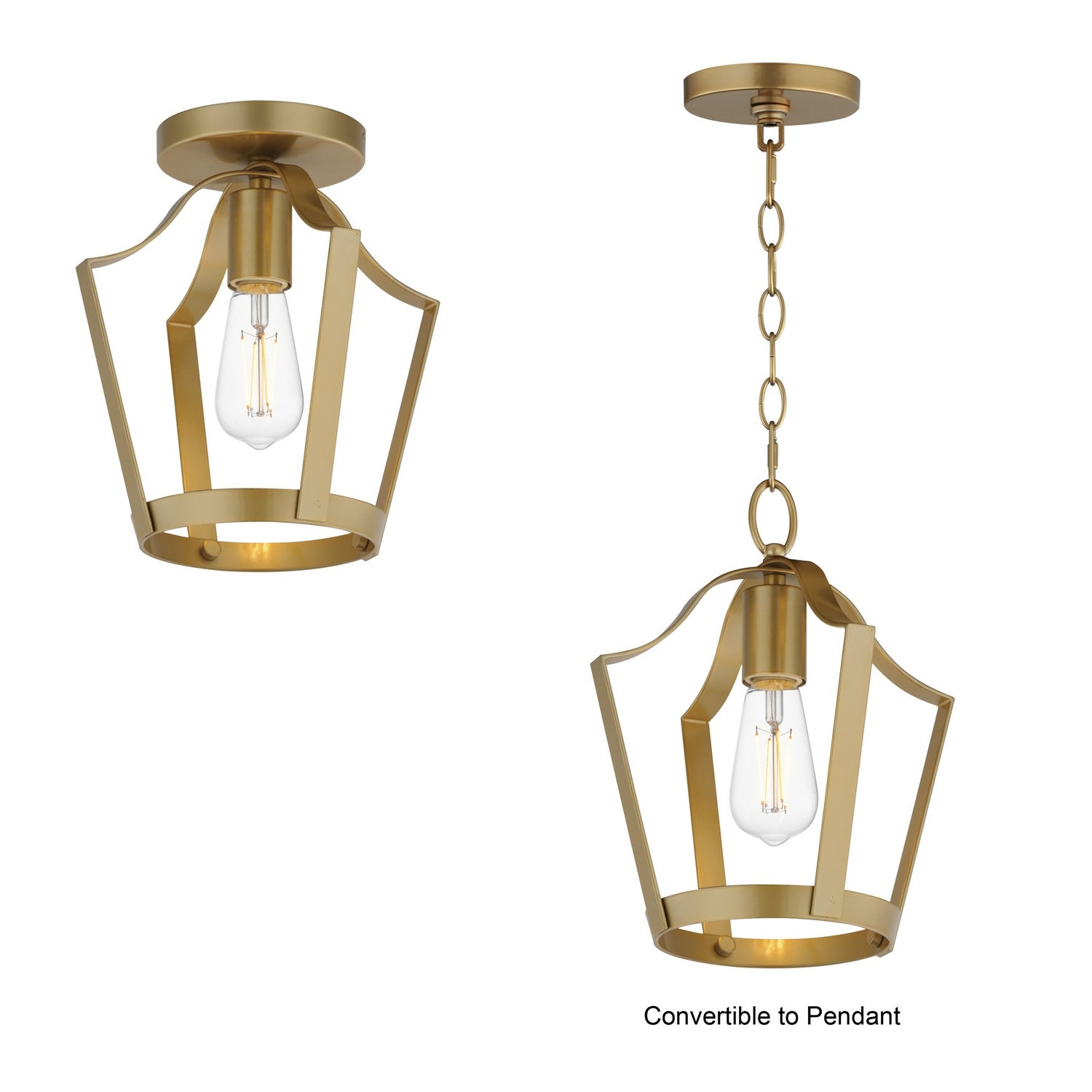 Suspension ou semi-plafonnier 1 lumière | Arden