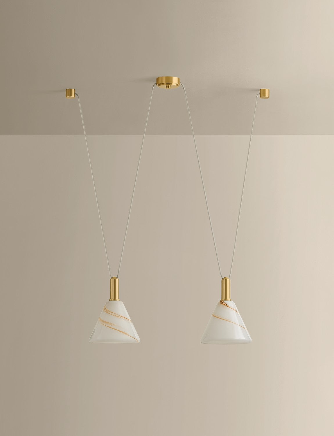 Suspension linéaire 2 lumières | Eileen