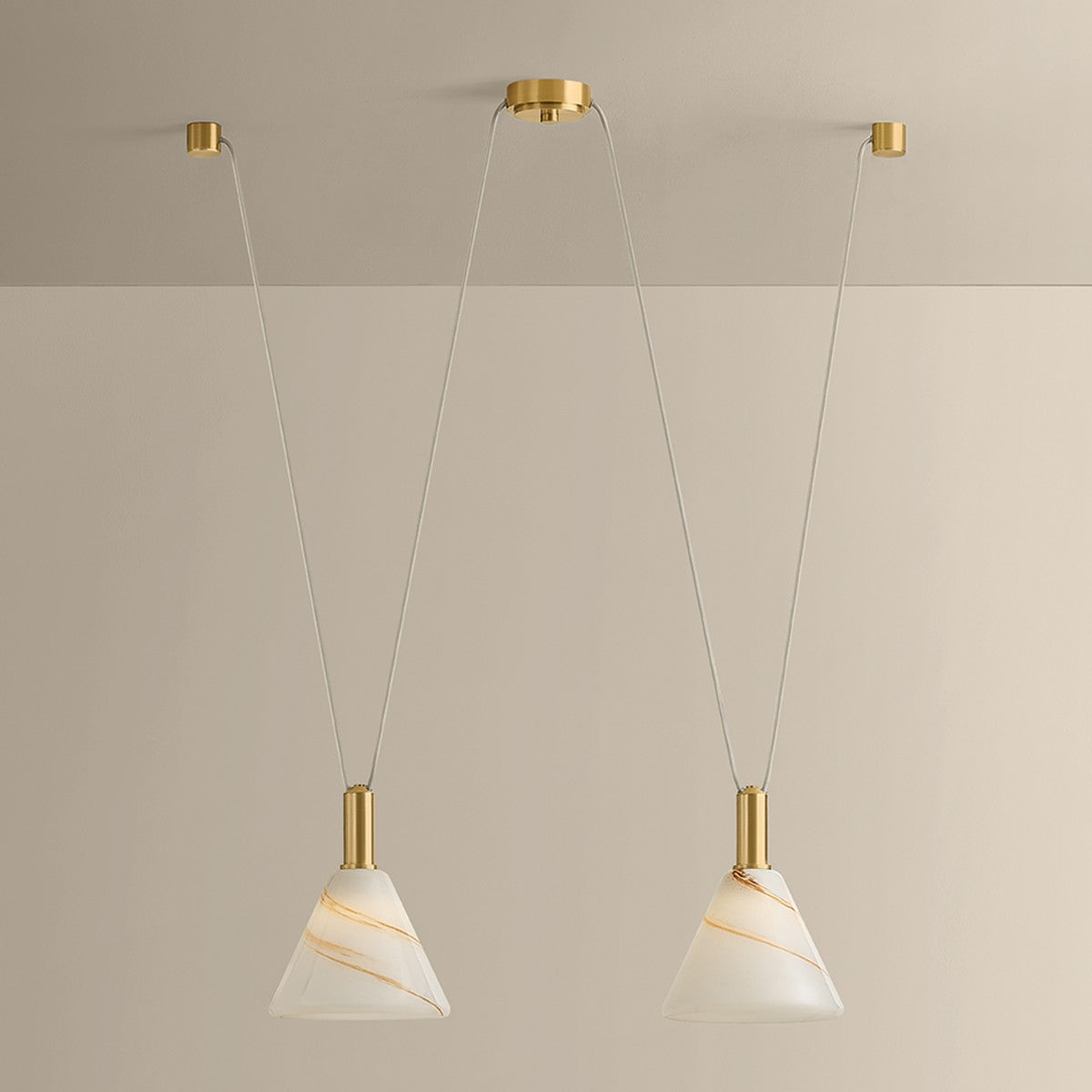 Suspension linéaire 2 lumières | Eileen