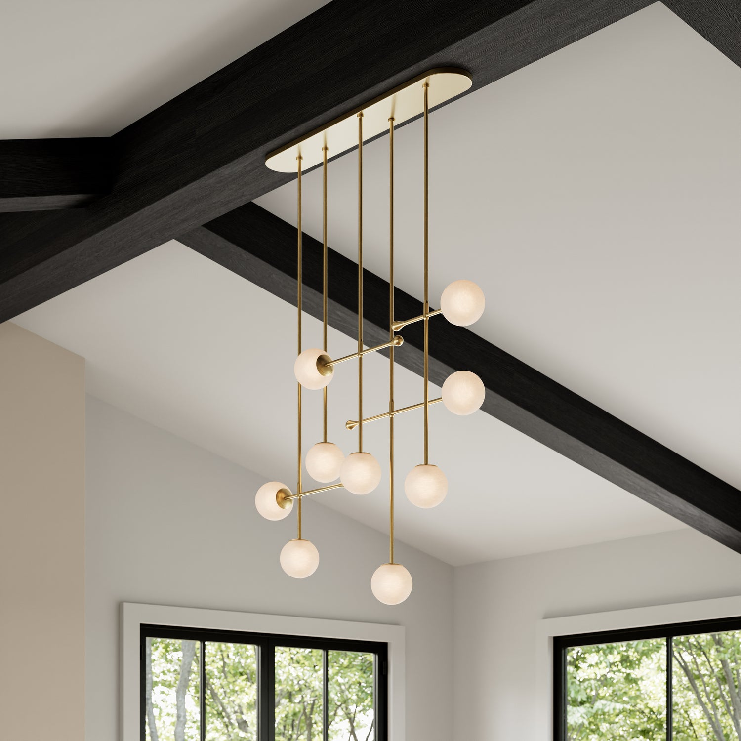 Lustre linéaire 9 lumières | Ursolus