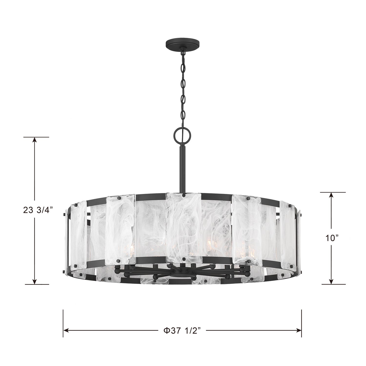Suspension 10 lumières | Veil