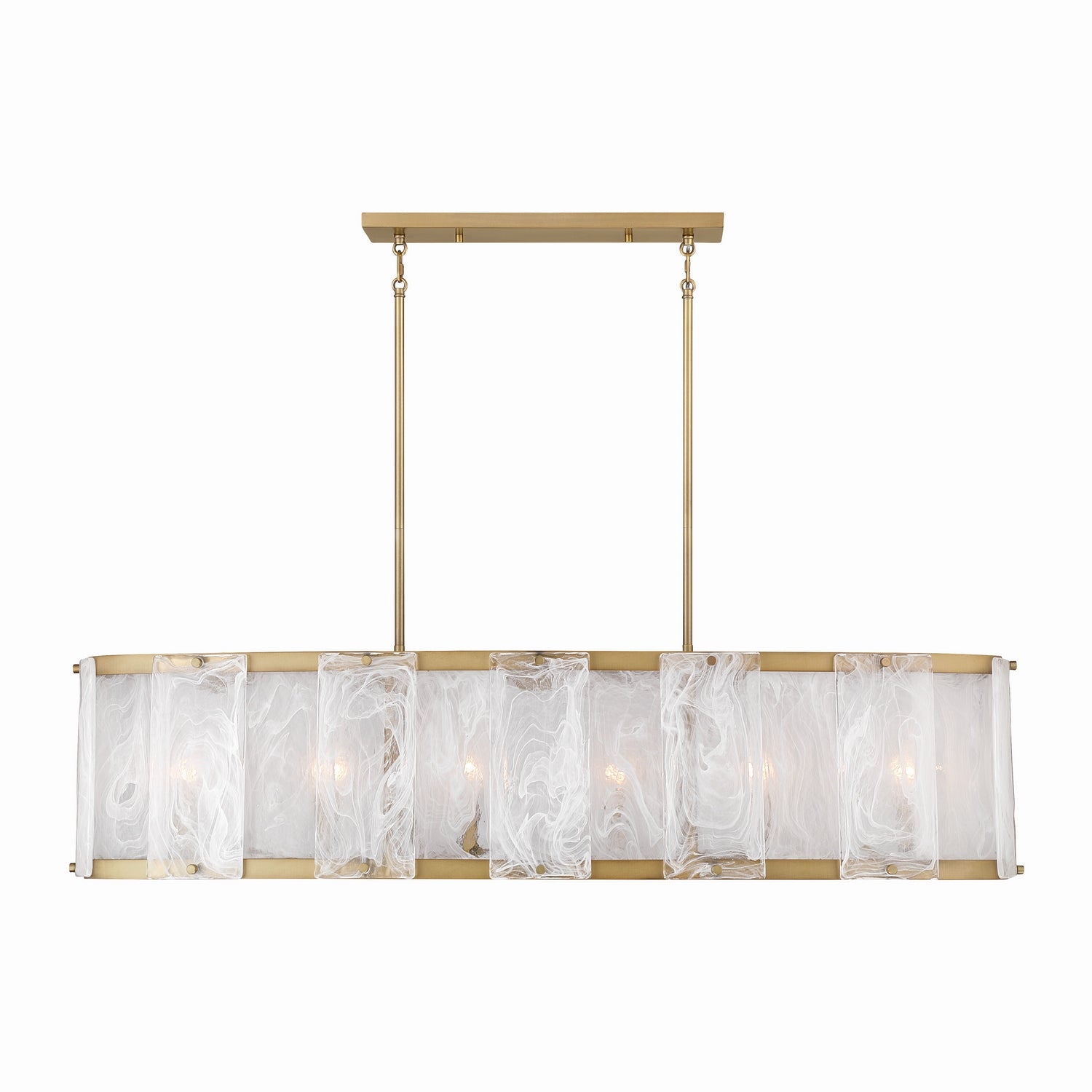 Lustre linéaire 6 lumières | Veil