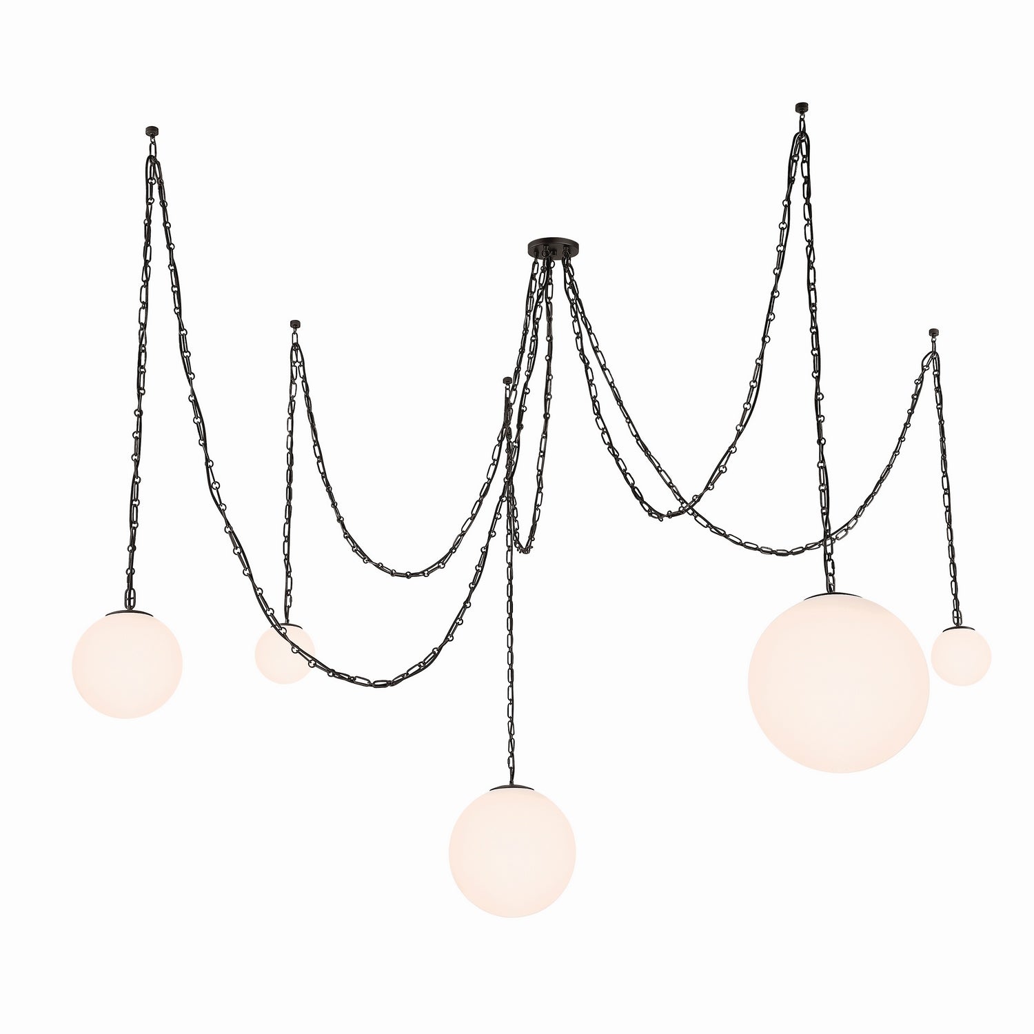 Suspension 5 lumières | Marbelle