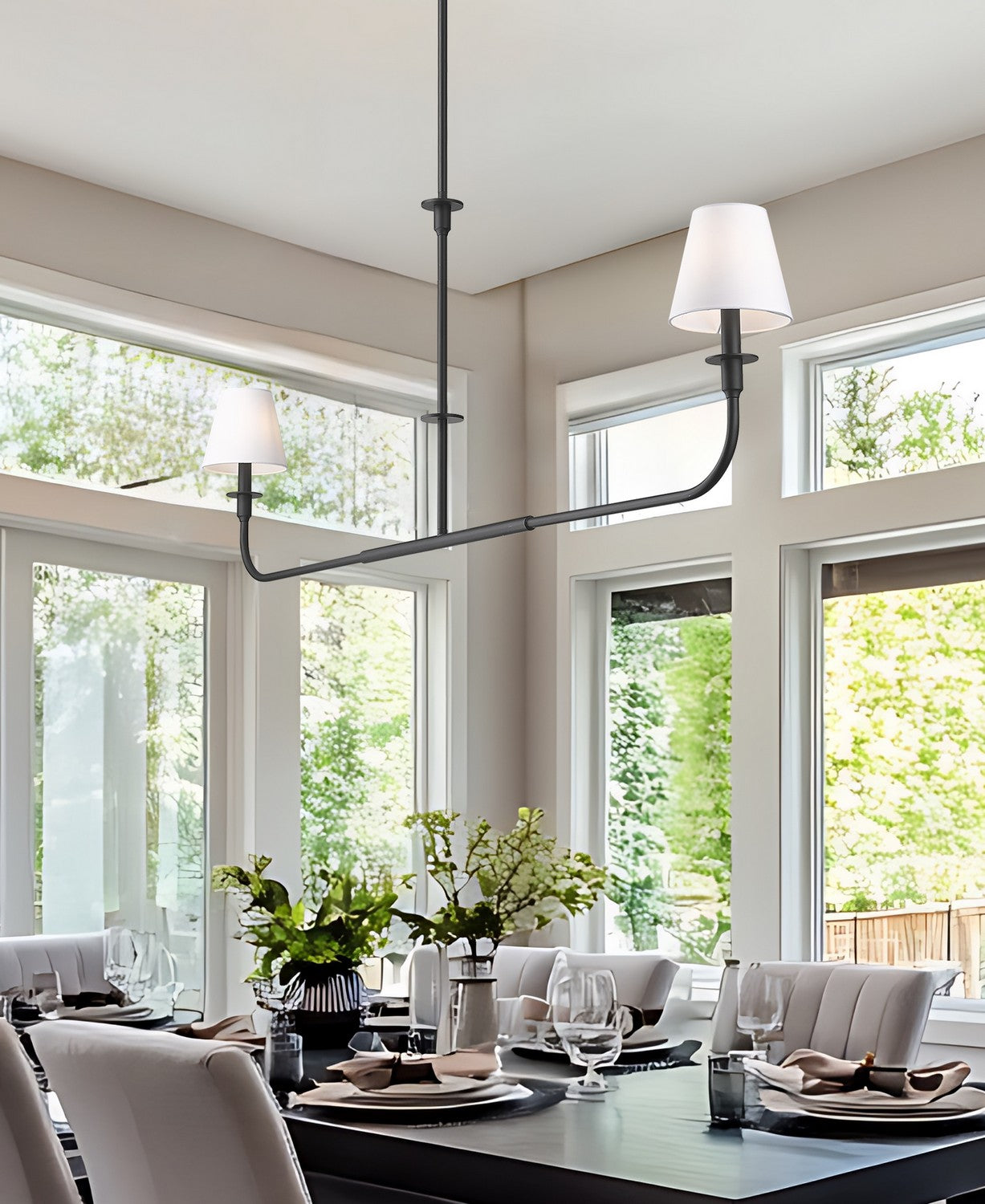 Lustre linéaire 2 lumières | Tova