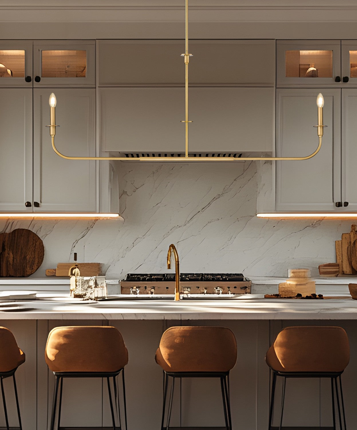 Lustre linéaire 2 lumières | Tova