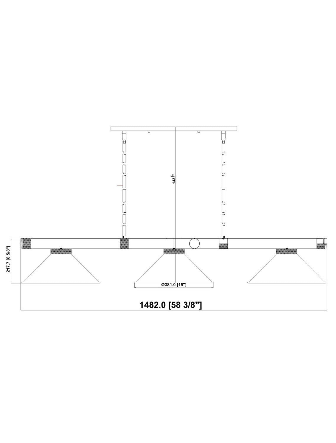 Billiard 3 lumières | Vanguard