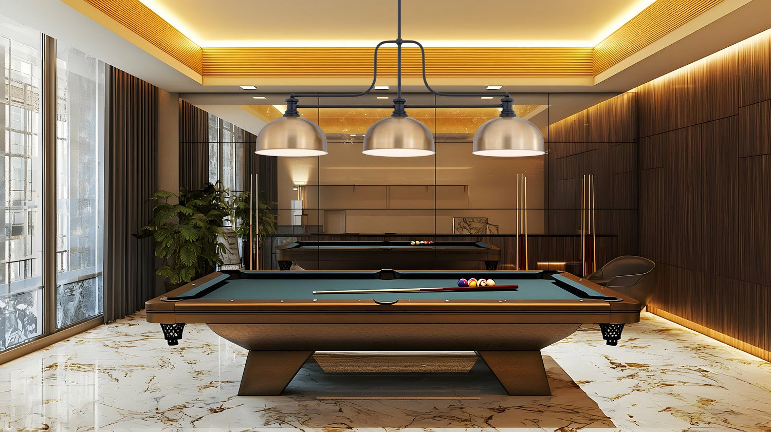 Billiard 3 lumières | Melange