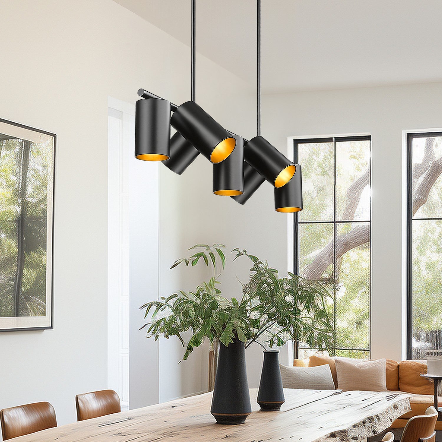Lustre linéaire 7 lumières | Lumina