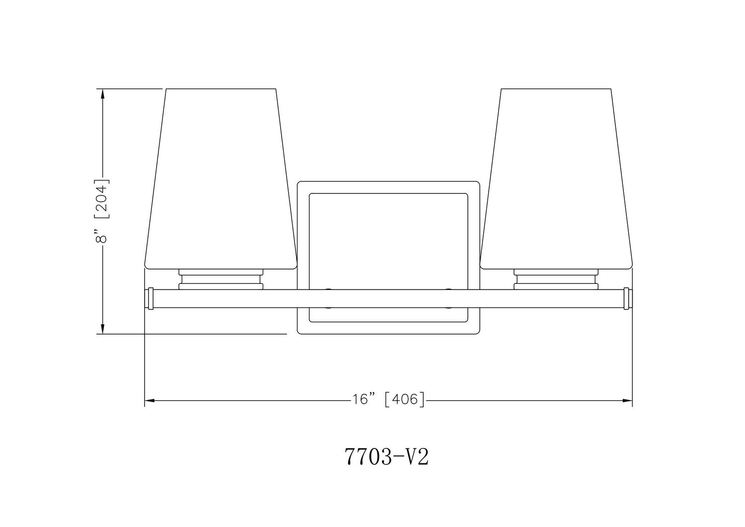 Applique de vanité 2 lumières | Nextra