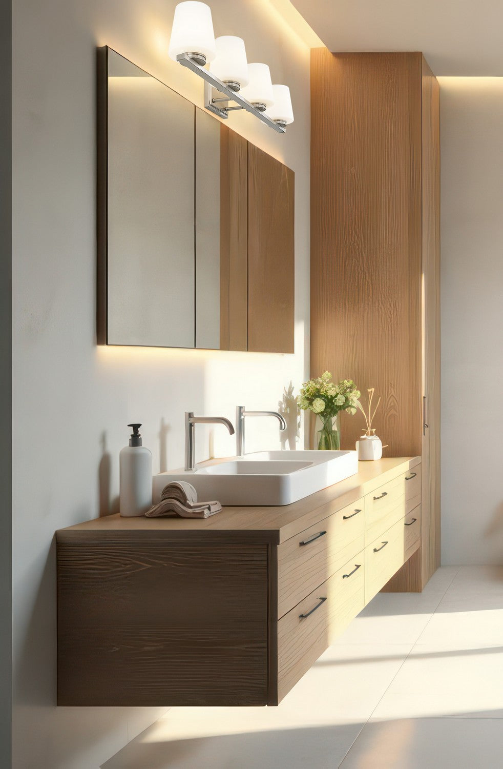 Applique de vanité 4 lumières | Nextra