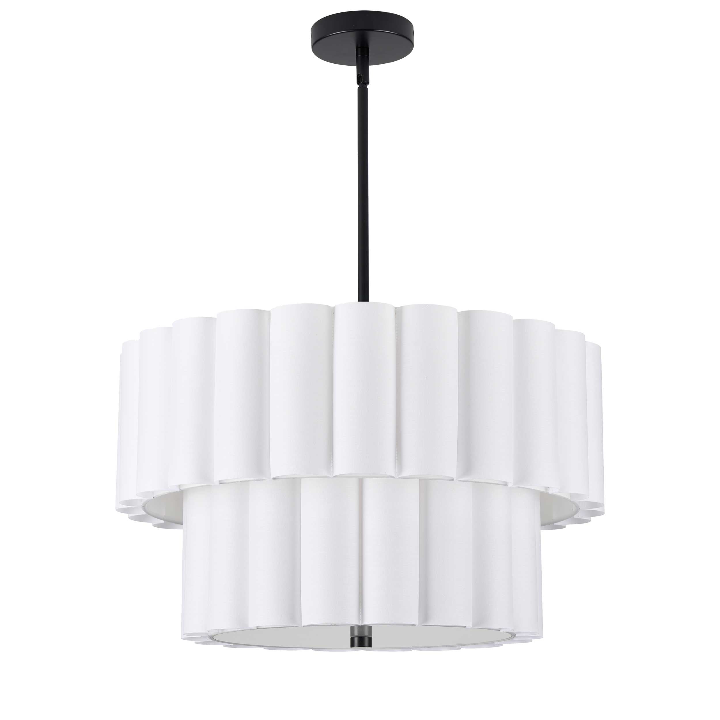 Luminaire suspendu Noir mat et blanc | PACIFICA