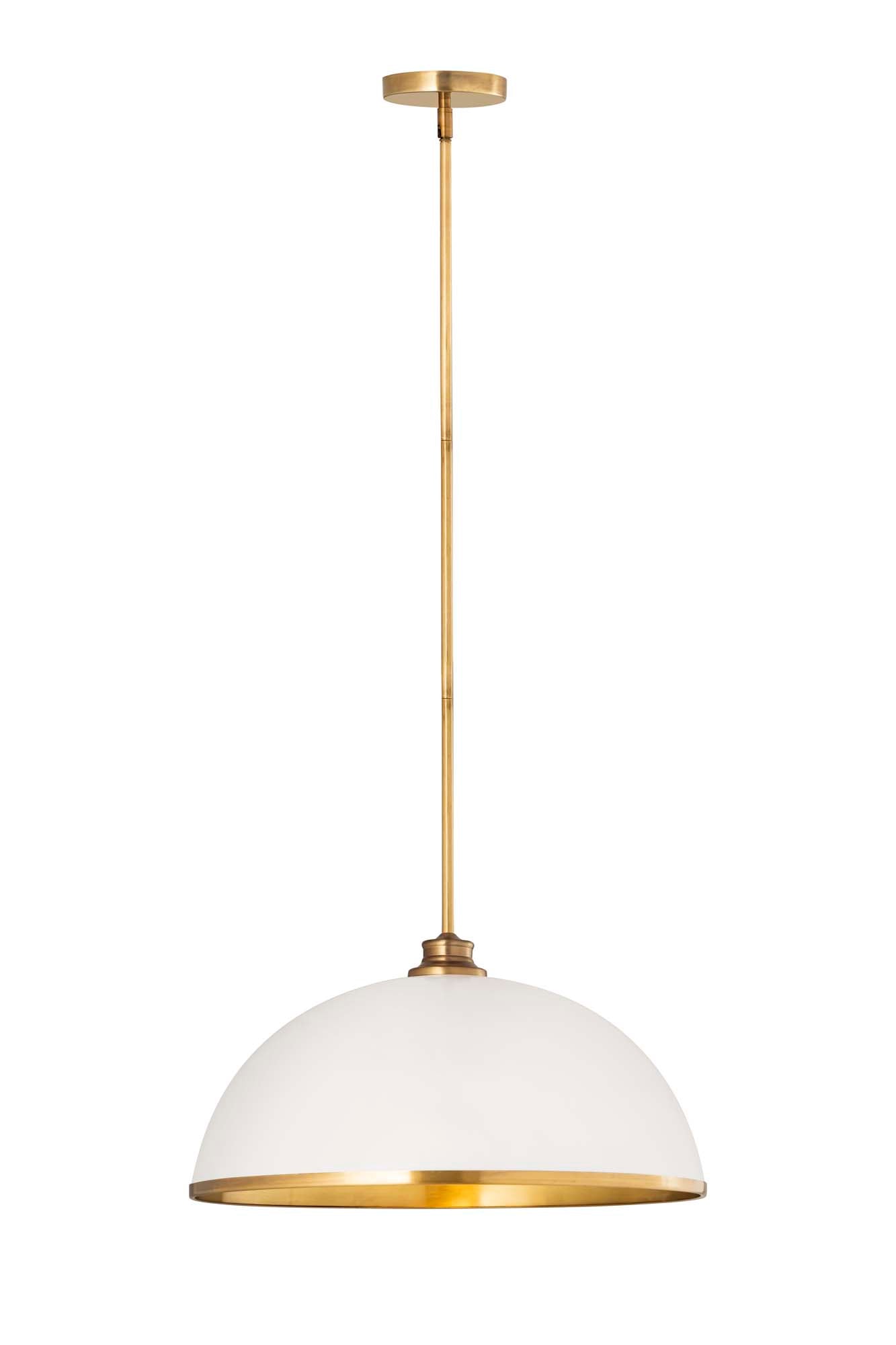 LANDRY Suspension simple Blanc, Or - 1004P20-MW-RB | Z-LITE