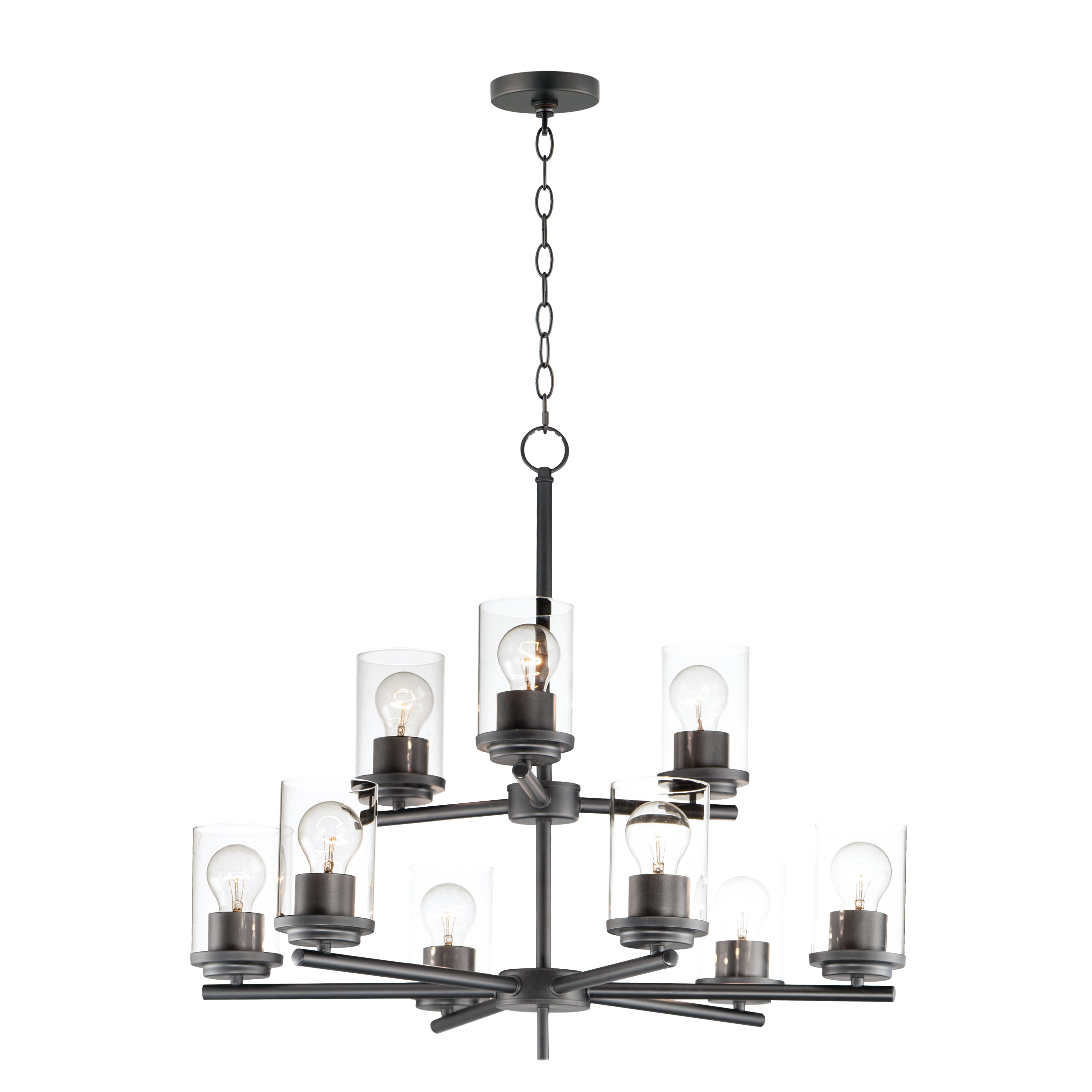 CORONA Chandelier Black - 10206CLBK | MAXIM/ET2