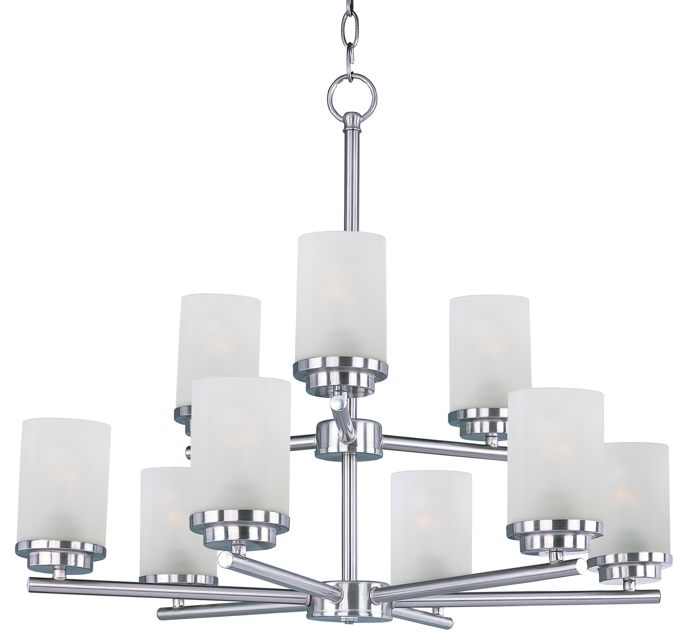 CORONA Chandelier Nickel - 10206FTSN | MAXIM/ET2