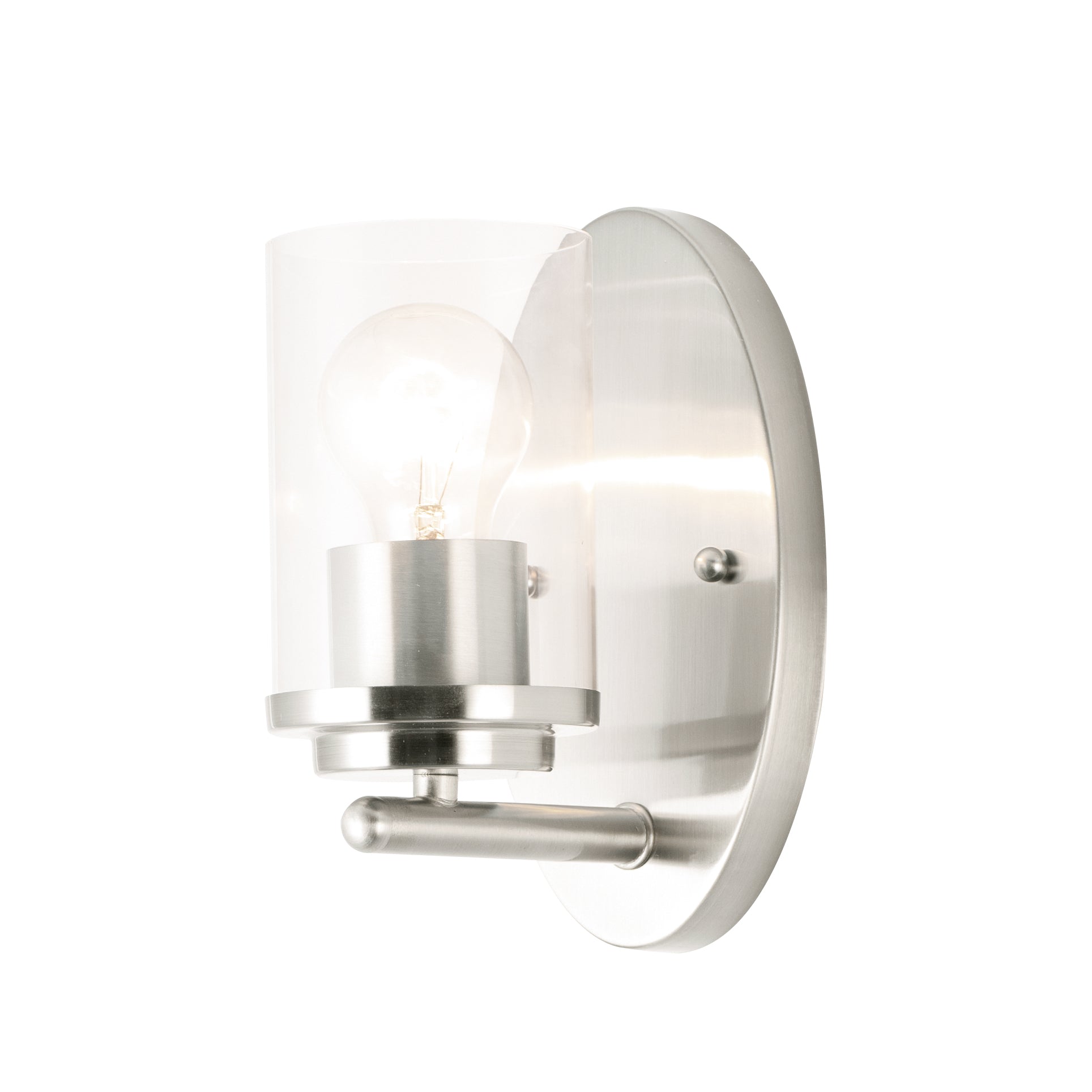 CORONA Bathroom sconce Nickel - 10211CLSN | MAXIM/ET2