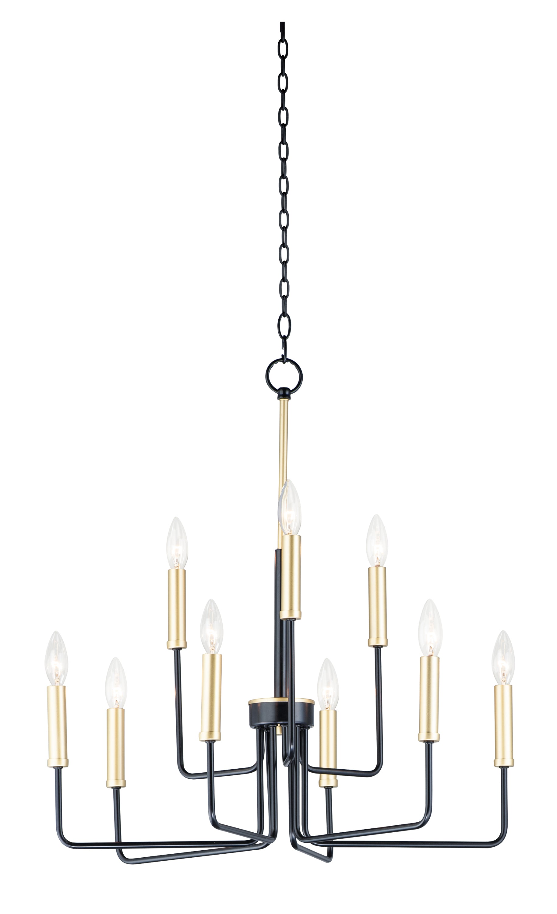 SULLIVAN Chandelier Noir, Or - 10257BKGLD | MAXIM/ET2