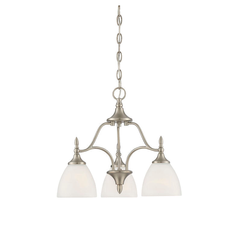 HERNDON Chandelier Nickel - 1-1000-3-SN | SAVOYS