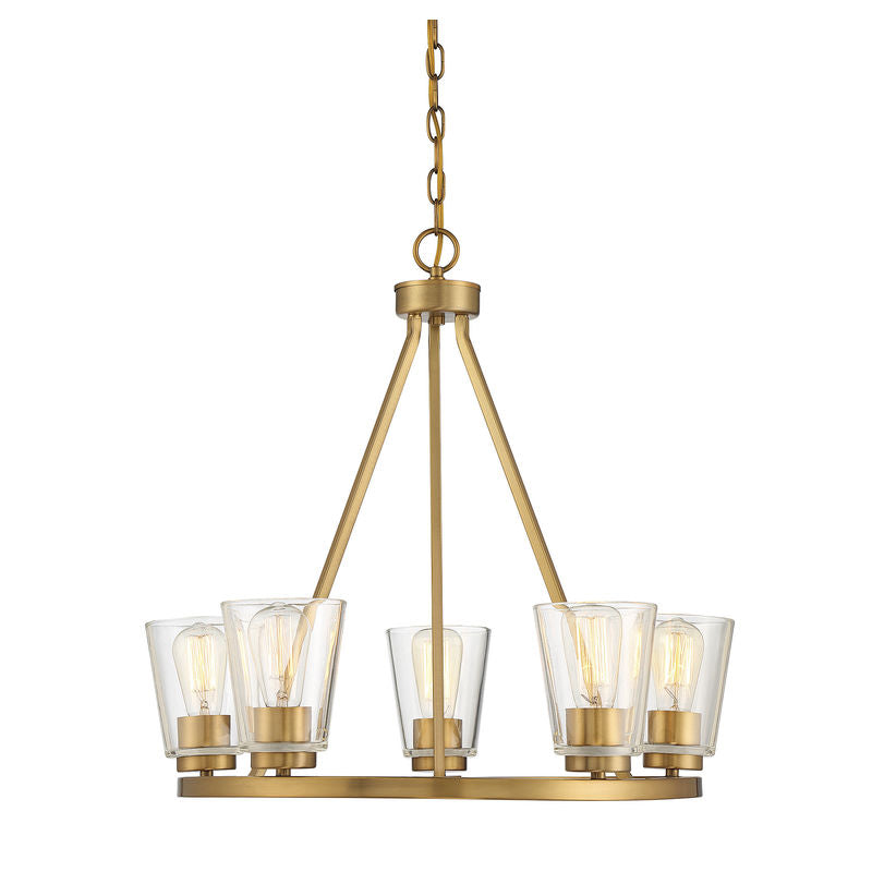 CALHOUN Chandelier Gold - 1-1021-5-322 | SAVOYS
