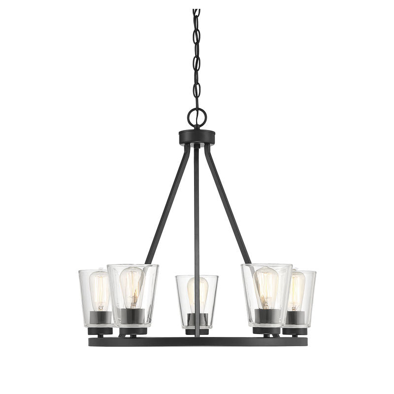 CALHOUN Chandelier Black - 1-1021-5-89 | SAVOYS