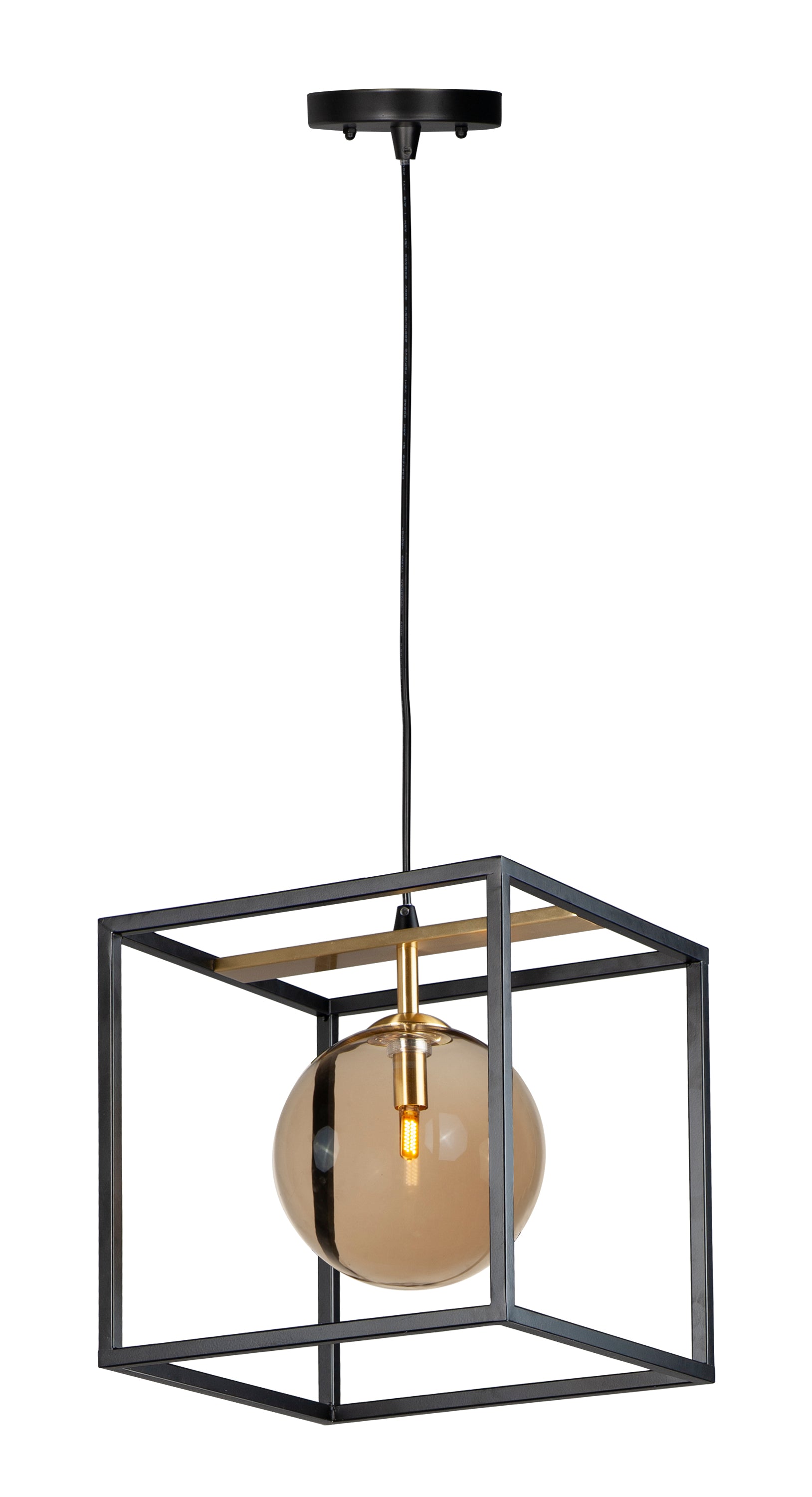 FLUID Pendant Black, Gold - 11364CMPBKSBR | MAXIM/ET2