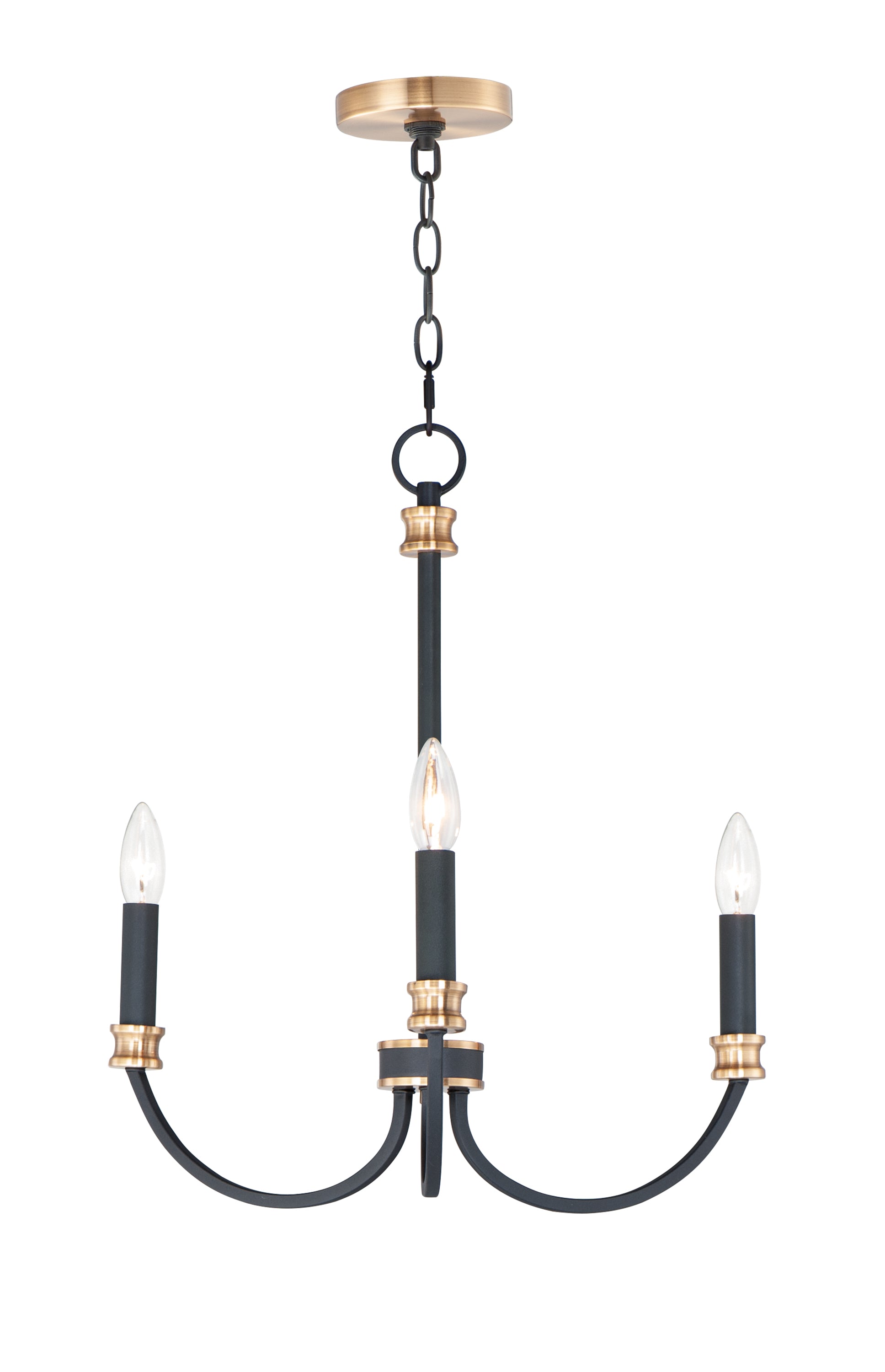 CHARLTON Chandelier Black, Gold - 11373BKAB | MAXIM/ET2