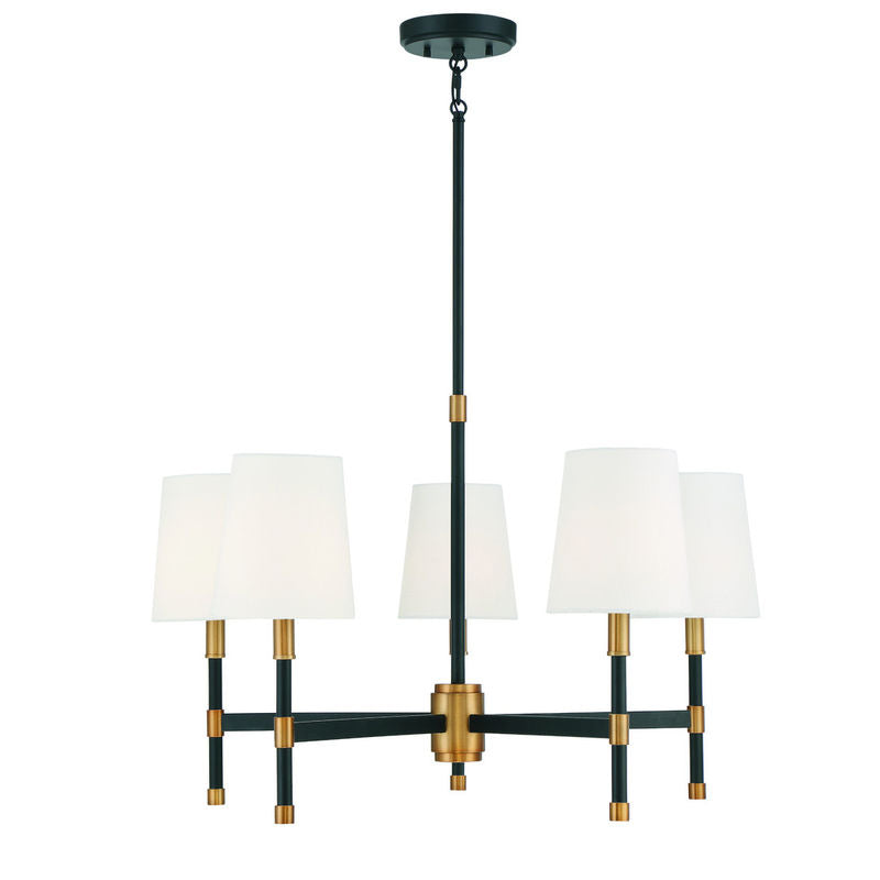 BRODY Chandelier Black, Gold - 1-1630-5-143 | SAVOYS