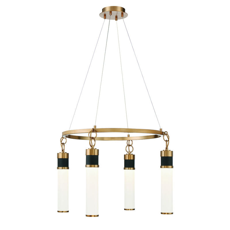 ABEL Chandelier Black, Gold INTEGRATED LED - 1-1641-4-143 | SAVOYS