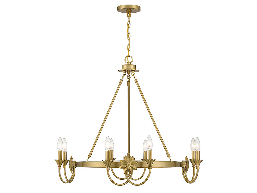 SULLIVAN Chandelier Or - 1-2206-8-322 | SAVOYS