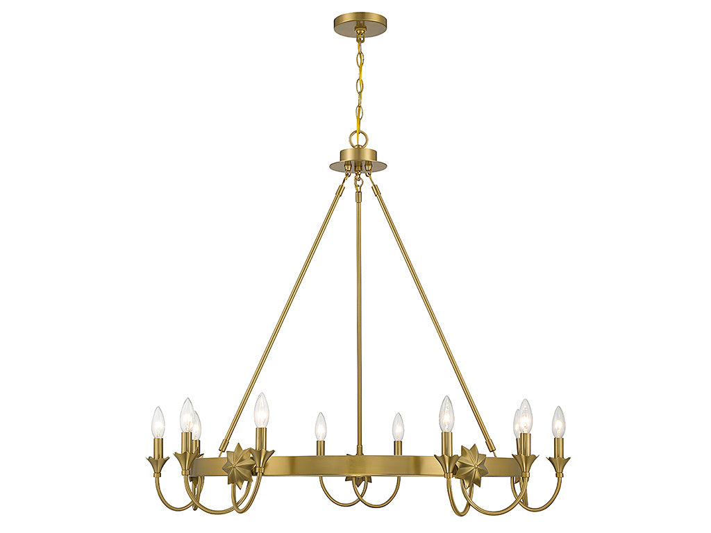 SULLIVAN Chandelier Or - 1-2208-10-322 | SAVOYS