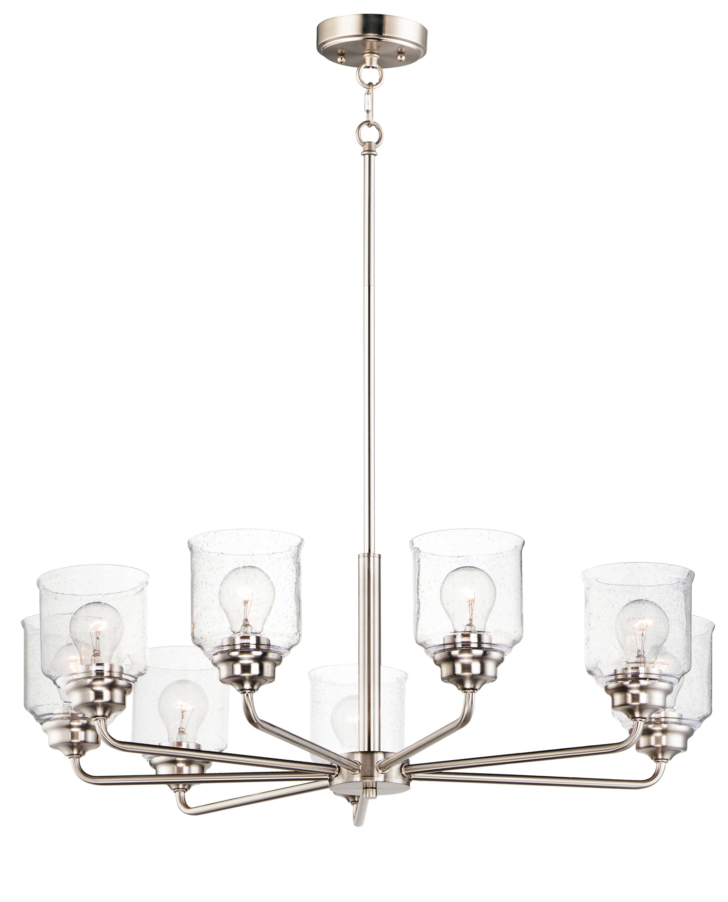 ACADIA Chandelier Nickel - 12268CDSN | MAXIM/ET2