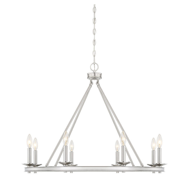 MIDDLETON Chandelier Nickel - 1-308-8-SN | SAVOYS