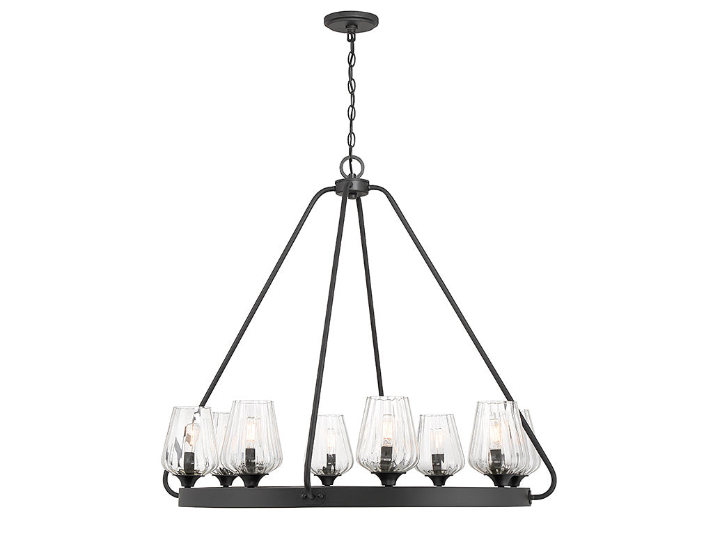 CARLTON Chandelier Black - 1-3394-8-89 | SAVOYS