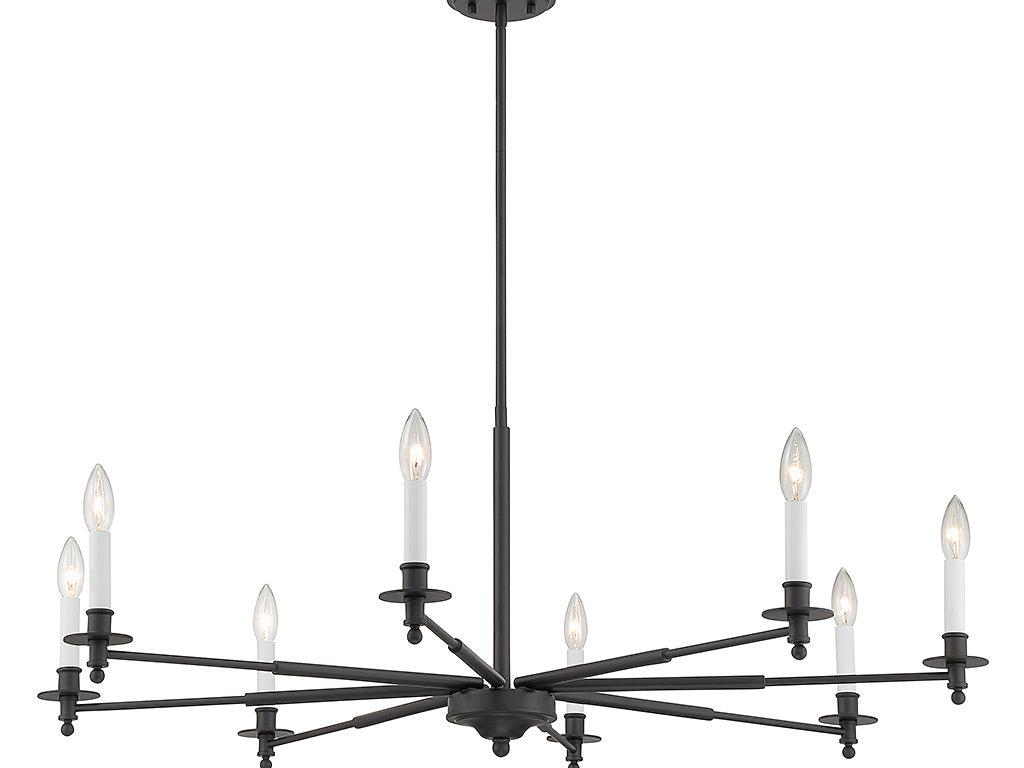 JASMINE Chandelier Black - 1-4412-8-89 | SAVOYS