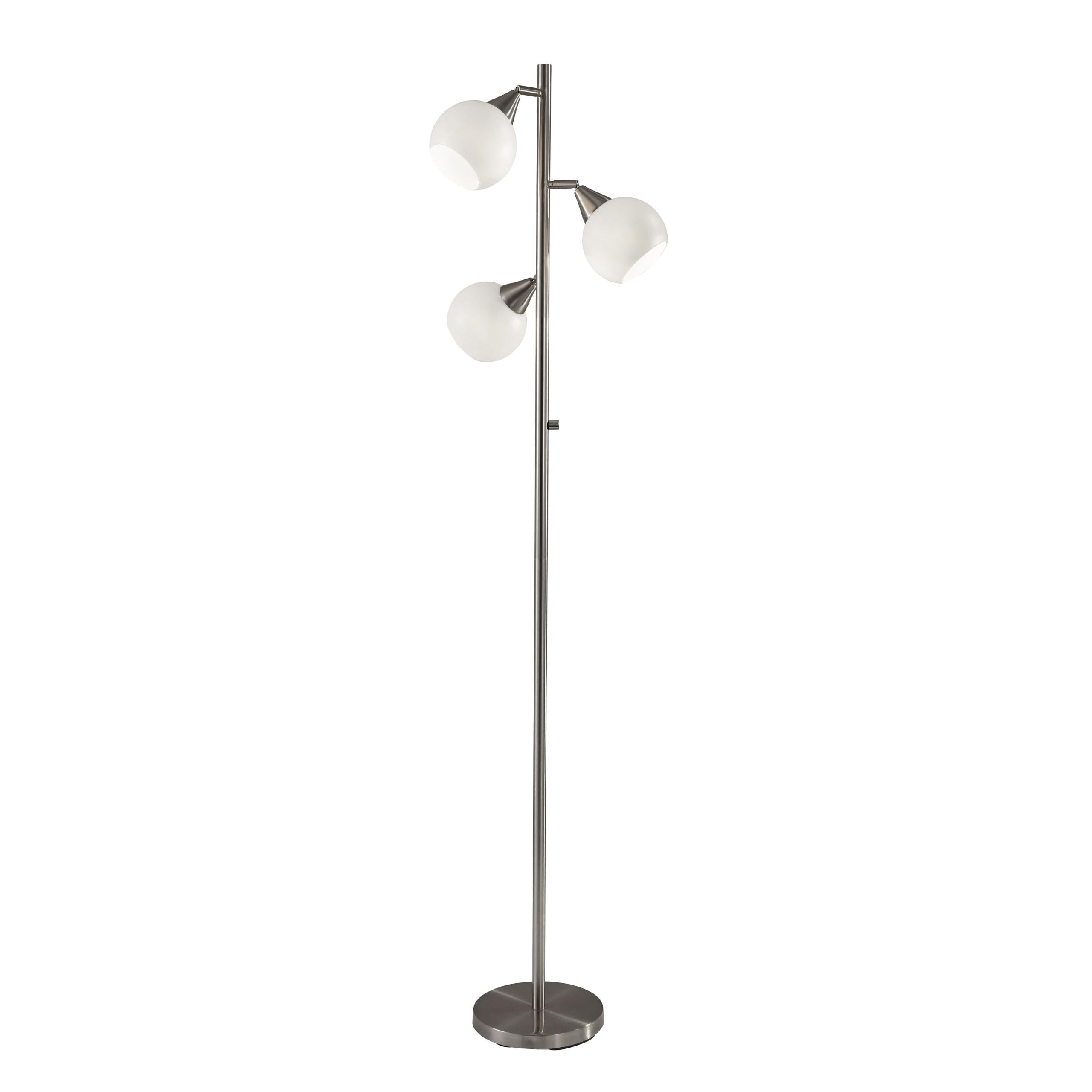 PHILLIP Lampe sur pied Nickel - 1533-22 | ADESSO