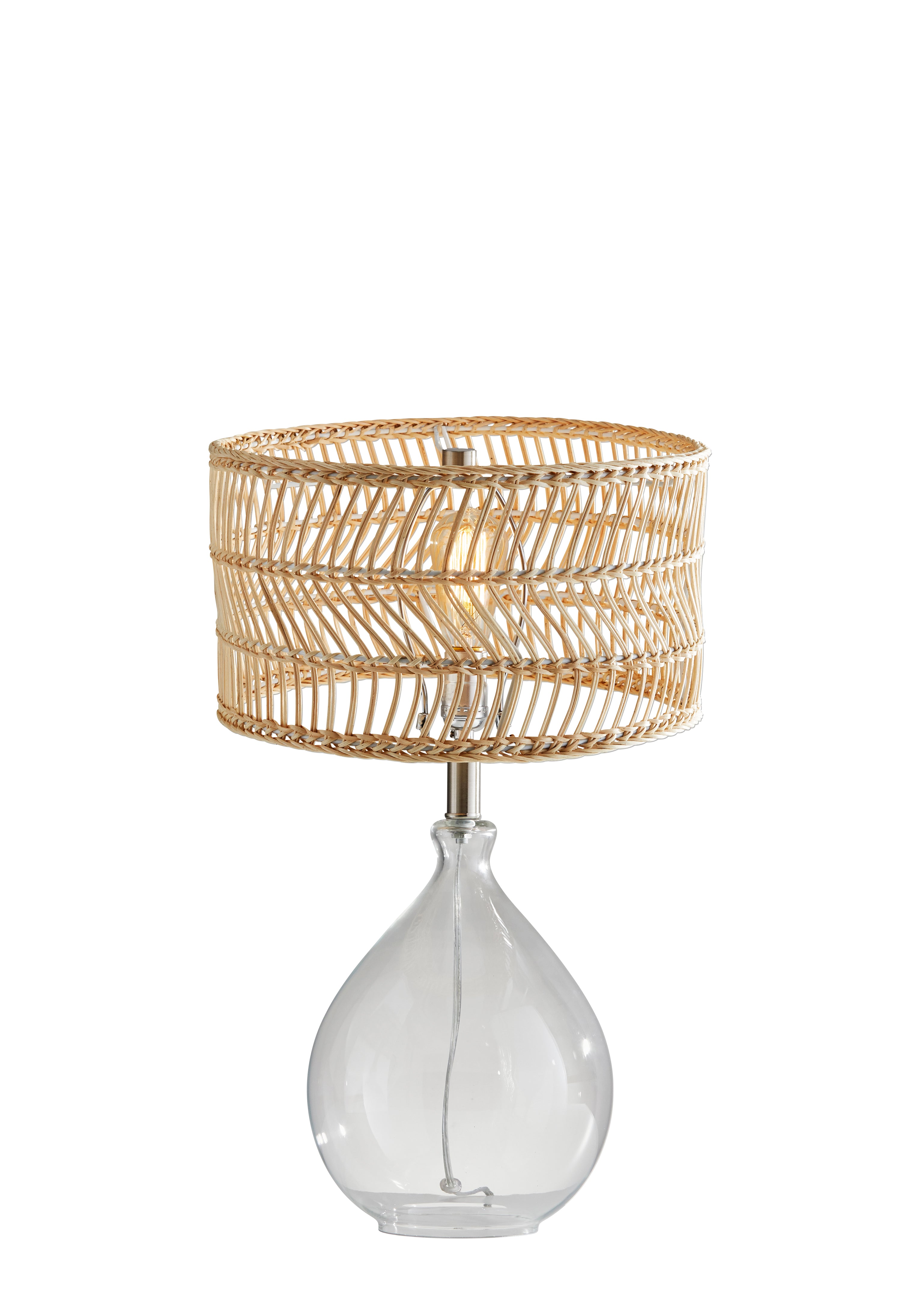 CUBA Lampe sur table Nickel - 1543-12 | ADESSO