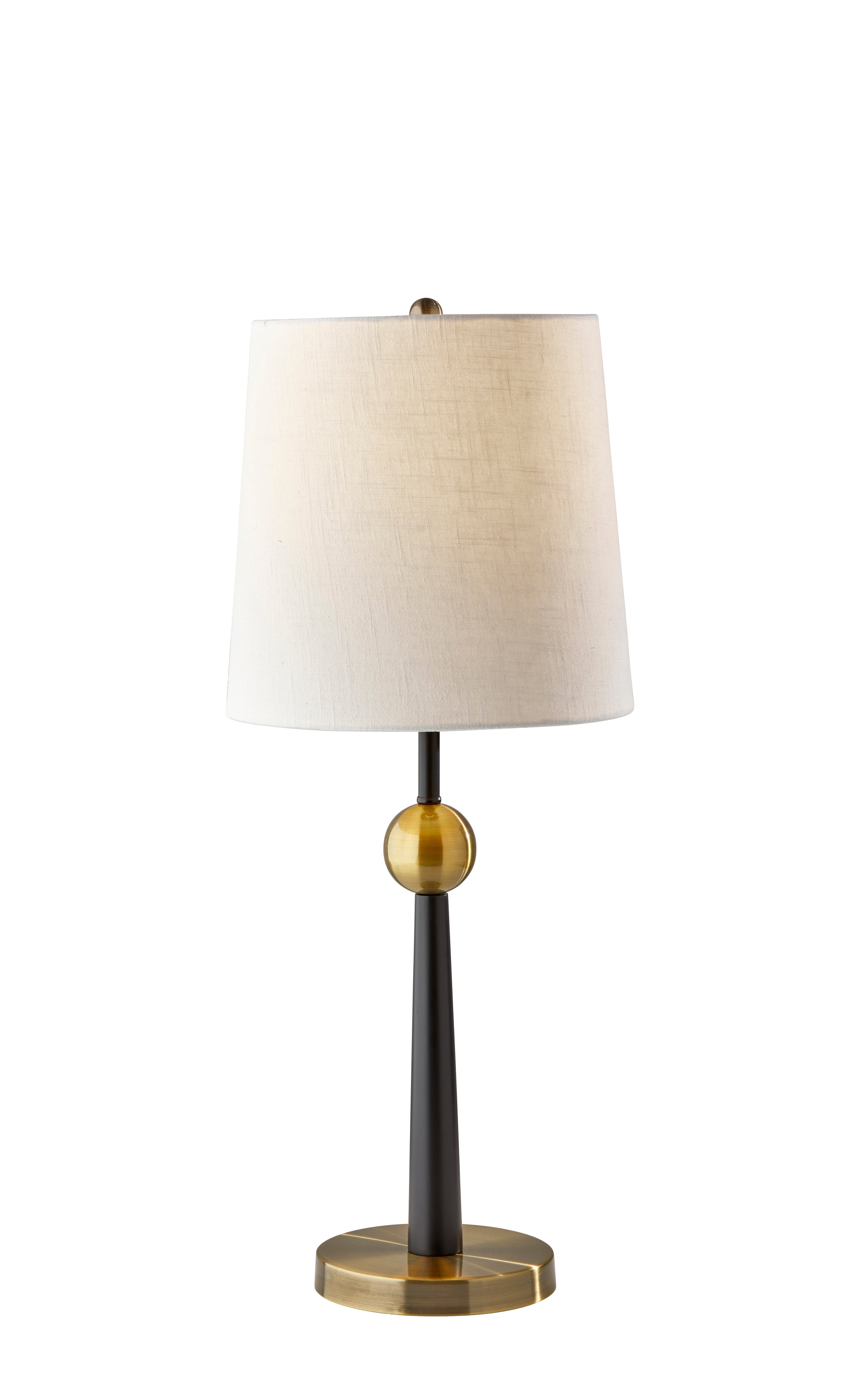 FRANCIS Table lamp Black, Gold - 1574-01 | ADESSO
