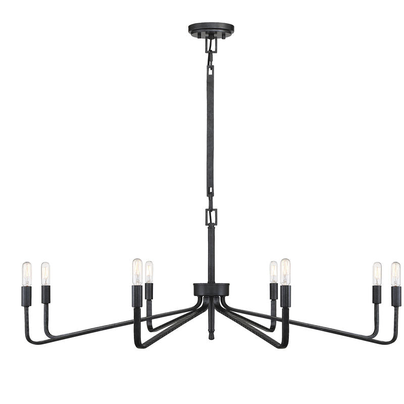 SALEM Chandelier Black - 1-6400-8-190 | SAVOYS