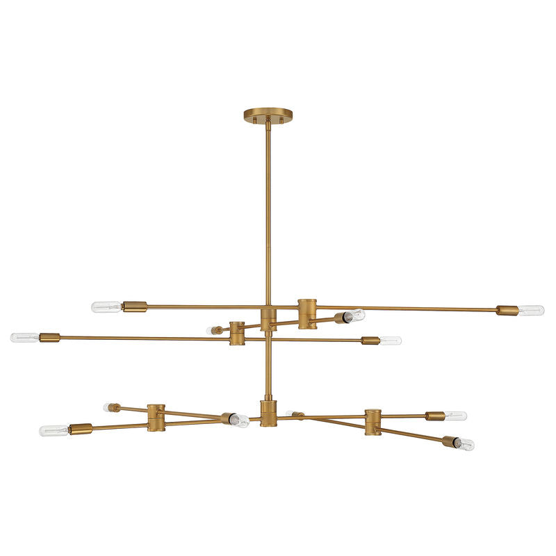 LYRIQUE Chandelier Or - 1-7001-12-322 | SAVOYS