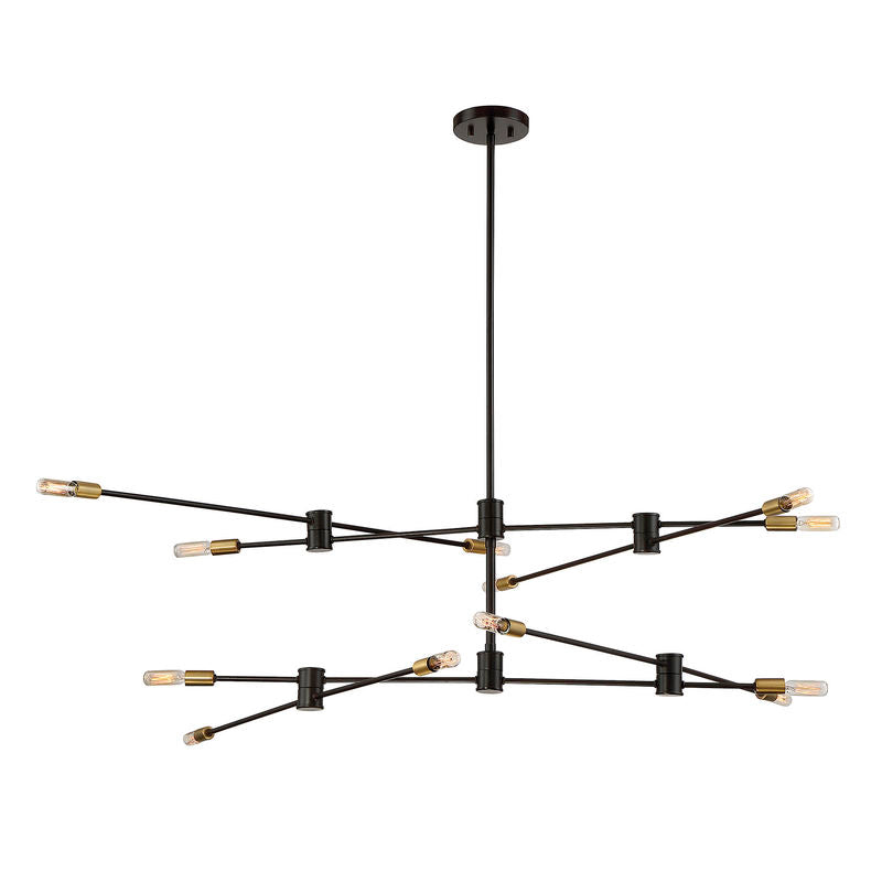 LYRIQUE Chandelier Bronze, Or - 1-7001-12-77 | SAVOYS