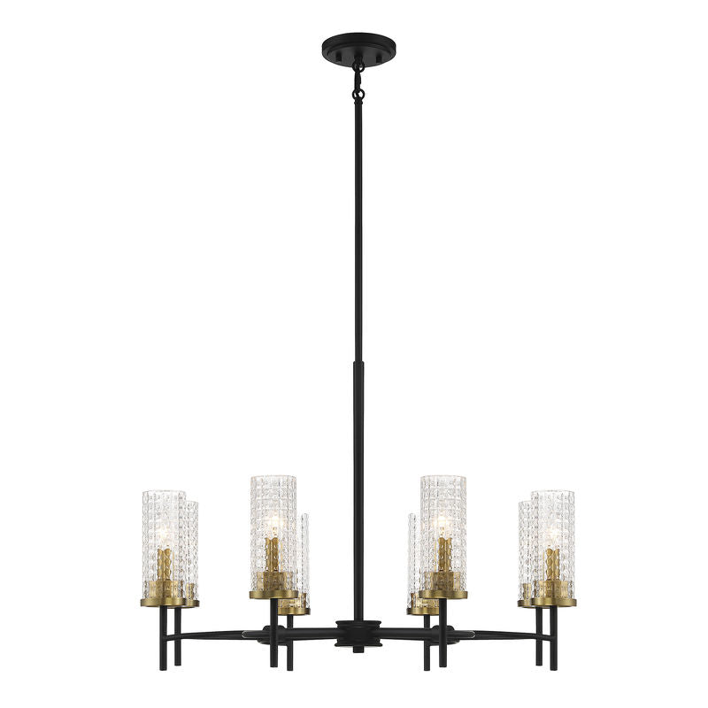 MARCELLO Chandelier Black, Gold - 1-743-8-143 | SAVOYS