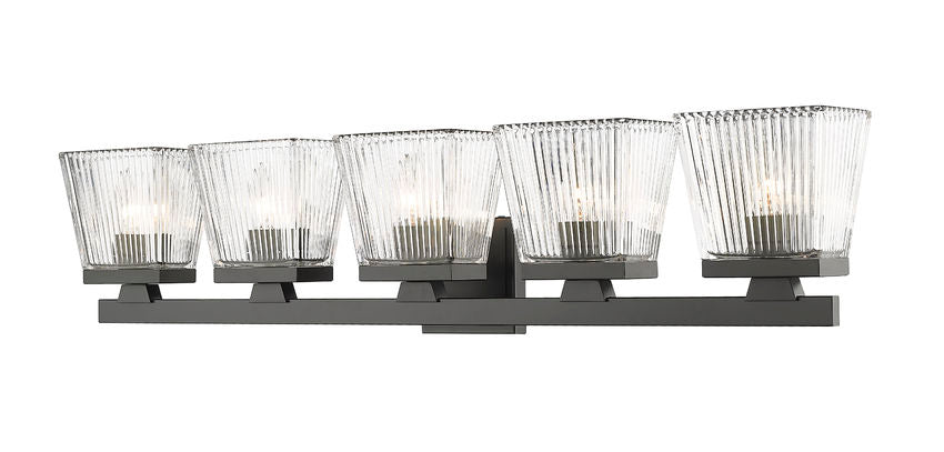 ASTOR Murale salle de bain Noir - 1936-5V-MB | Z-LITE