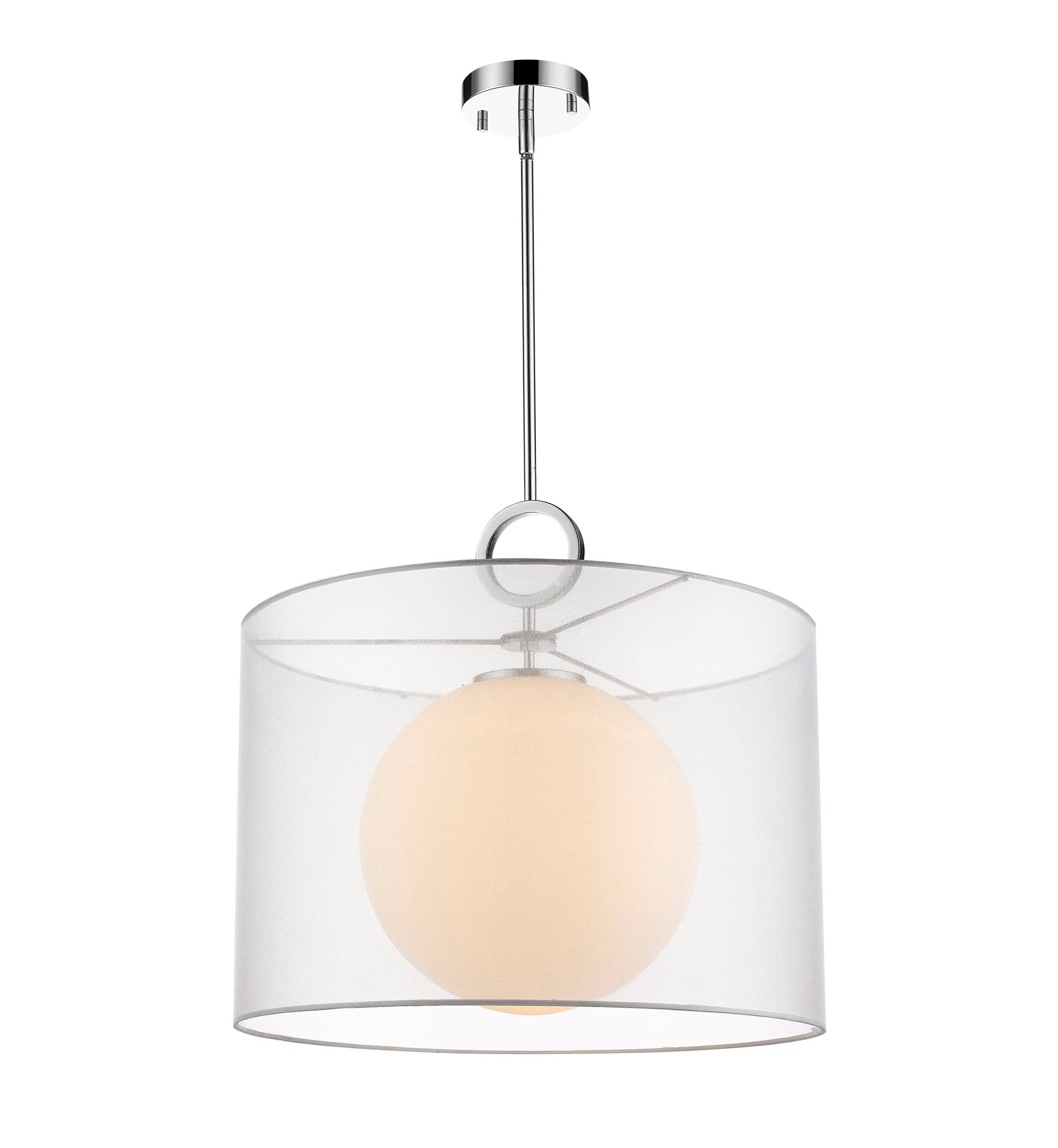 AROSIA Suspension Chrome, Blanc - 194-20W-C | Z-LITE