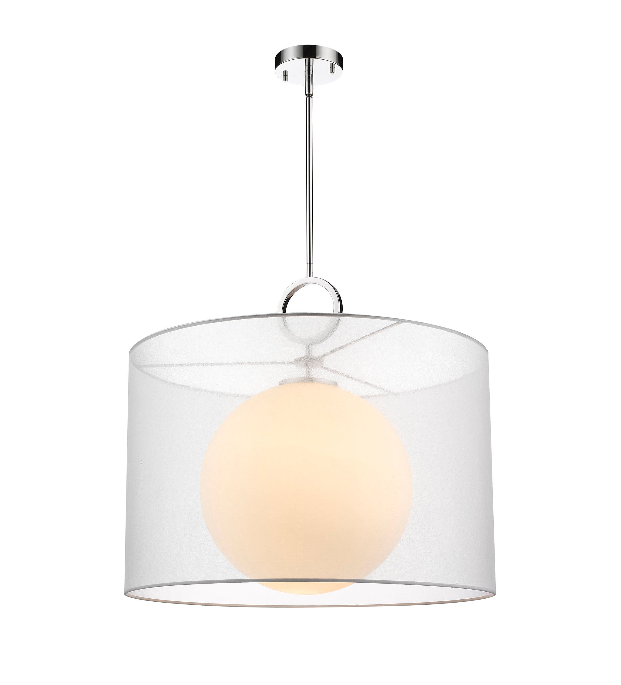 AROSIA Suspension Chrome, Blanc - 194-24W-C | Z-LITE