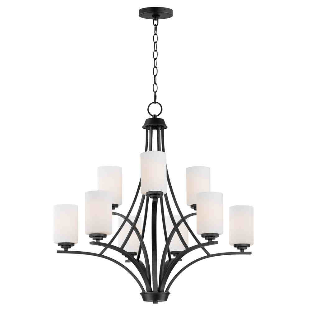 DEVEN Chandelier Black - 20036SWBK | MAXIM/ET3