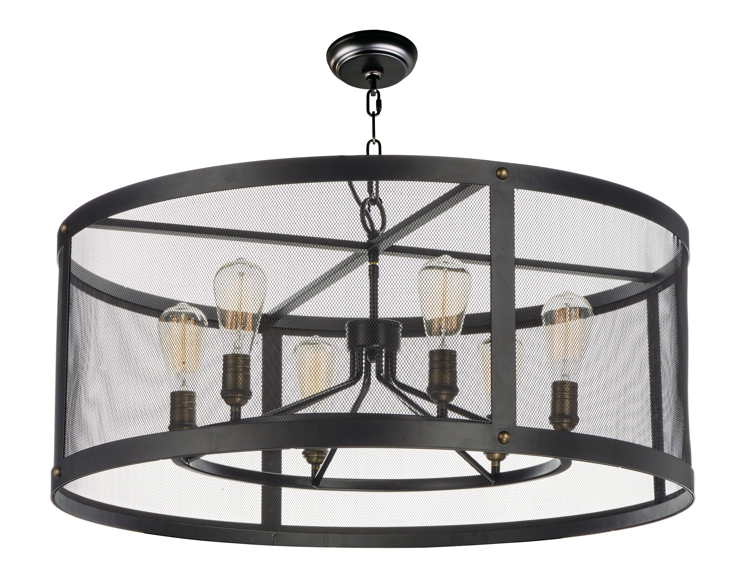 PALLADIUM Chandelier Black, Gold - 20114BKNAB/BUI | MAXIM/ET2