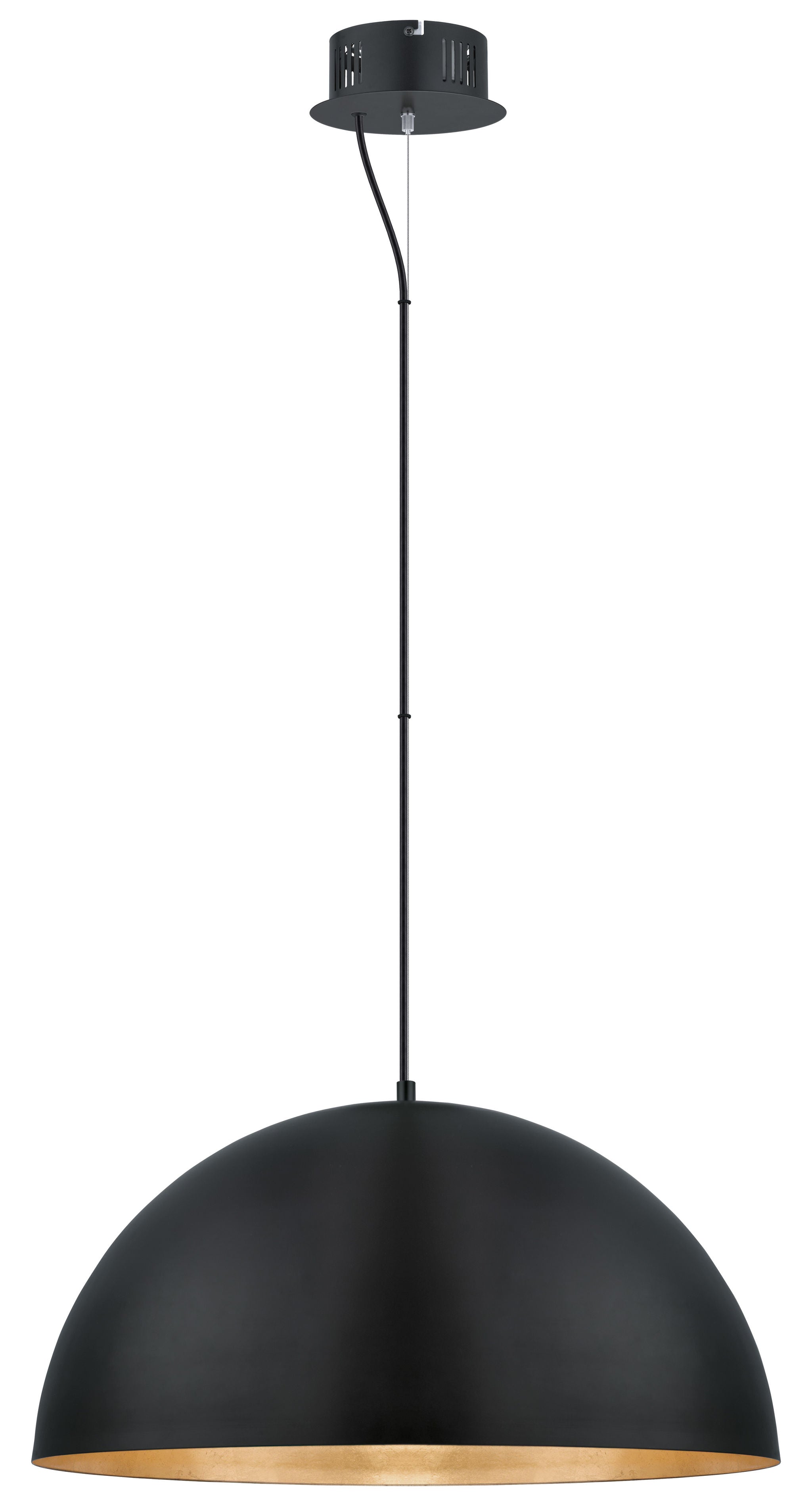 Gaetano Suspension Noir DEL INTÉGRÉ - 201294A | EGLO