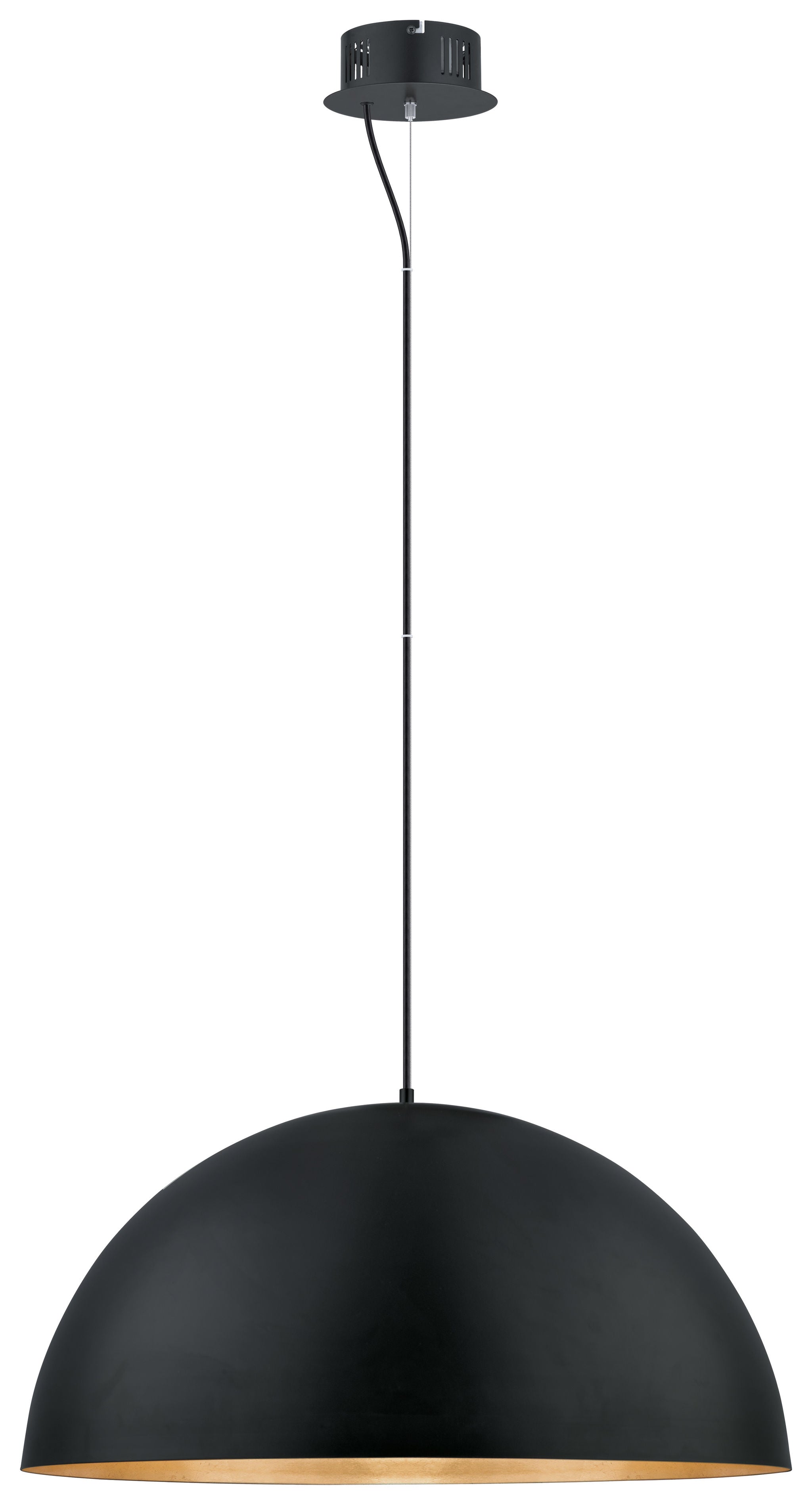 Gaetano Suspension Noir DEL INTÉGRÉ - 201295A | EGLO