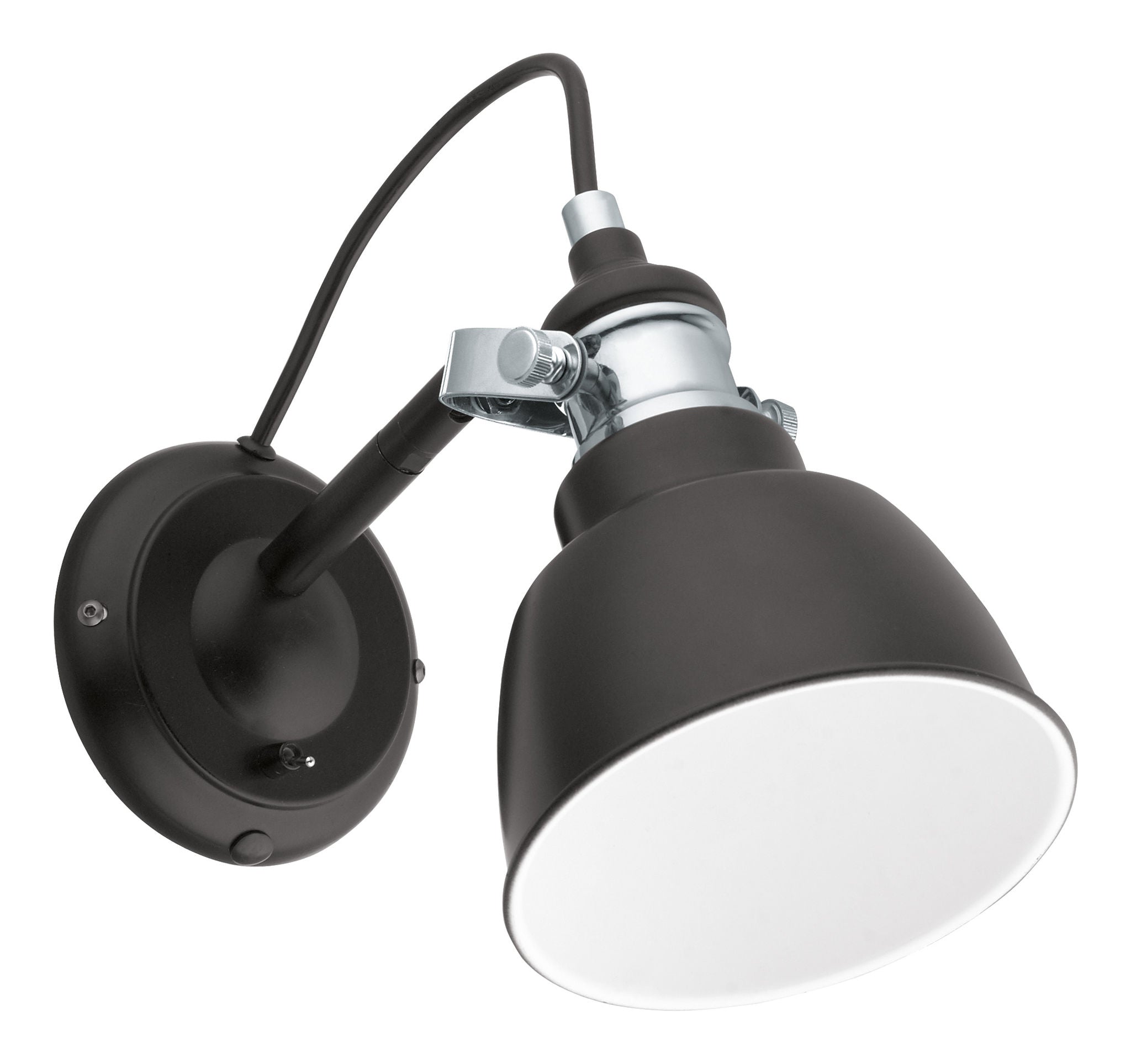 Thornford Murale orientable Chrome, Noir - 202504A | EGLO