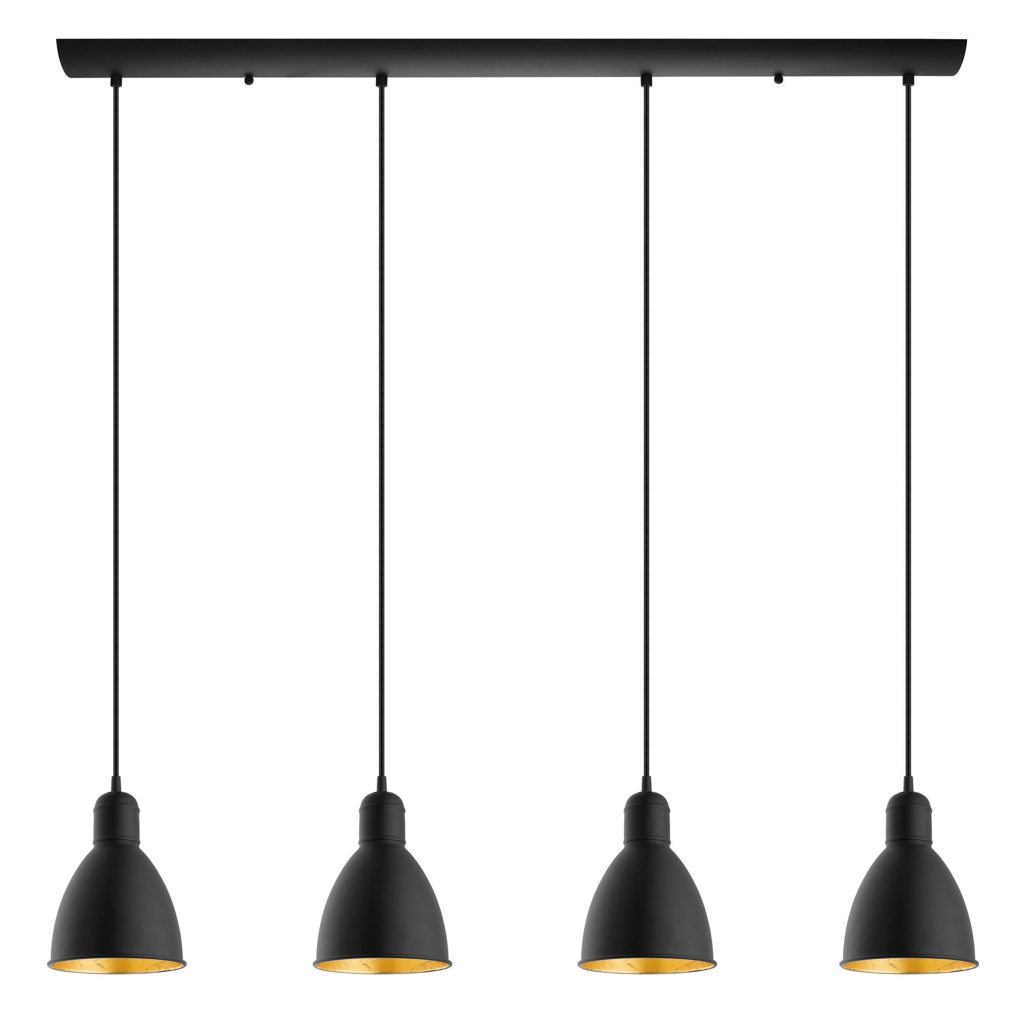 Priddy-2 Suspension Noir, Or - 203445A | EGLO