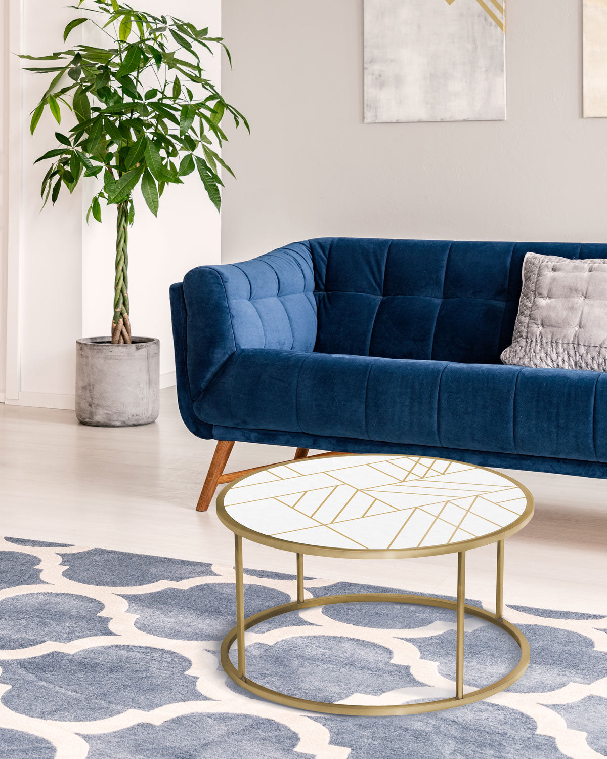 HARLO Accessoire décoratif Or, Blanc - 203548-01 | CANARM